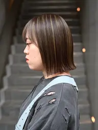 ハイライトカラー✨炭酸泉付き🫧白髪ぼかし◎ケアブリーチ変更◎