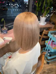 ブリーチ+ブリーチ+カラー