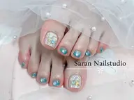 【うるキラFoot】親指アート２本+選べるワンカラー♪マグネットOK 6880円