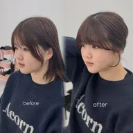 【U24】前髪縮毛矯正➕前髪顔周りカット✂️
