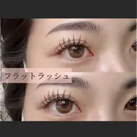 他店オフ無料◆保湿パック・美容液付!フラットラッシュ100本¥8800→¥5500