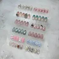 定額デザイン🎀長さだし×10本コース✨ワンホン・最新トレンドネイルの定額デザイン🫧🤍季節限定あり🍂🌺