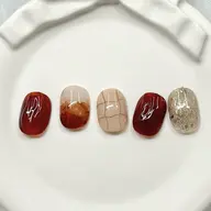 No.2🤎ニュアンスネイル