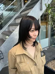 顔周りレイヤーカット+トリートメント