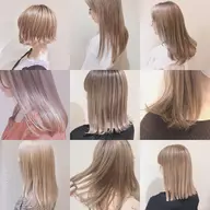 【黒髪卒業🤍】カット+ハイブリーチ(ケアブリーチ2回)+ツヤ髪カラー+保湿トリートメント+保湿ヘッドスパ_¥19000