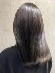 【💫広がりパサつき解消💫】カット+髪質改善ケアカラー+極上うるツヤトリートメント ￥14300