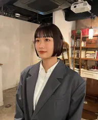 ボブワンカラー（ブリーチなし）
