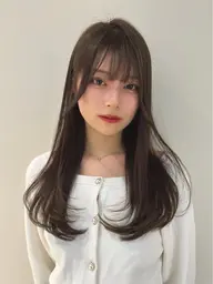《人気No.1♪》似合わせカット+透明感カラー+ツヤ髪トリートメント🩵