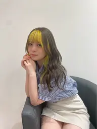 ✨ミニモ限定✨前髪インナーカラー🌟ブリーチ込‼️
