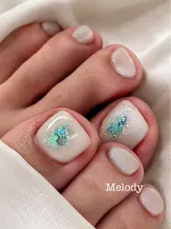 トレンドデザイン多数☝🏽【Foot Nail】デザインコース ¥8000~