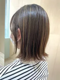 ハイライト&高濃度水素カラー+カット炭酸+3stepトリートメント