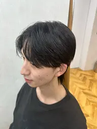 ✨プレミアムメニュー✨メンズカット&プレミアムケア曲がる縮毛矯正&髪質改善トリートメント+炭酸シャンプー付き✂️