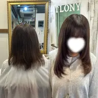 エクステ60枚地毛カット込み/レイヤーカット/ハッシュカット