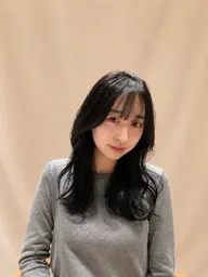 💙人気NO.3💙カット＋カラー＋髪質改善トリートメント☘️          ✨ ブリーチ毛でも艶感復活◎