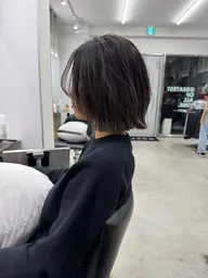 前髪パーマor前髪縮毛矯正+全体カット+システムTr