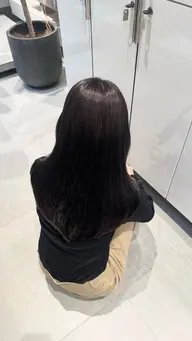 【💙寒色系💜】髪質改善カラー+マイクロバブルシャンプー&ガリカトリートメント