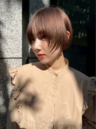 春にオススメ明るめ暖色カラー🩰 ワンカラー + シャンプー
