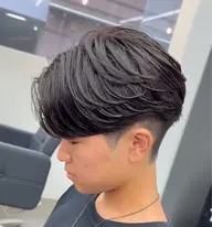 men's毛流れパーマ
