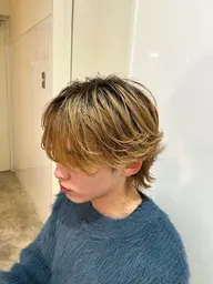 🌙メンズカット+ダブルカラー（ブリーチあり）