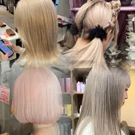 ミニモ学割限定✨【ケアブリーチ+オンカラー+小顔カット+保湿TR】赤みゼロ・可愛い暖色/ハイトーン