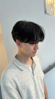 メンズセンターパート+眉カット🌍🌍🌍