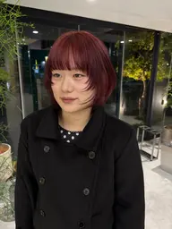 前髪顔周りカット➕ワンカラー