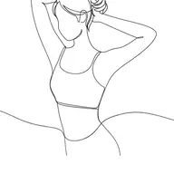女性　胸