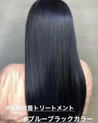 【360度どの角度も艶髪に】透明感カラー+髪質改善トリートメント