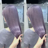 【垢抜け🎀✨】リタッチ+トレンド艶カラー🪽💞+ダメージ補修トリートメント⭐️