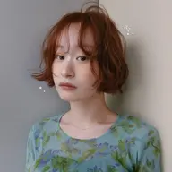 切りっぱなしボブ+color+treatment⟡.·