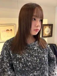 【6月限定クーポン🩵🐌♬.*ﾟ】カット＋透明感ワンカラー＋2stepトリートメント＋プチスパ