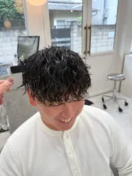 ⚡️【メンズ限定】⚡️カット＋ツイストスパイラルパーマ＋1ステップトリートメント（韓国/ミニモ学割/センターパート）