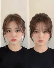 【海外風2way前髪・韓国前髪・束感前髪】顔バランスに合わせて似合わせます🧚‍♀️少しのカットでも雰囲気変わります✨
