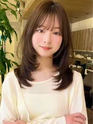 レイヤーカット＋シャンプーブロー🫧