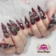 【ジェルチップスカルプ】長さだし + フリーデザイン(ゴテゴテ系など)✨2時間半✨※オフ別途