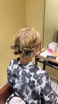 【🤍限定価格🪄】🎀お浴衣ヘアアレンジ🎐#ライブ推し活ヘア𝜗𝜚˚⋆#お出かけヘア🍒(※髪飾り持参)