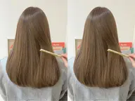 透明感たっぷり🫧🤍【ブリーチありダブルカラーでつくる韓国系ベージュ+トリートメント】