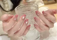 人気UP☆【自爪】人気デザインマグネット➕カラグラティー