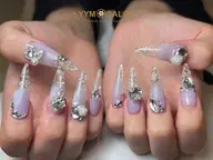 人気❤︎【長さ出し☆やり放題150分 12,800円 】華やか系・全パーツつけ放題⭐︎デザイン8本程度