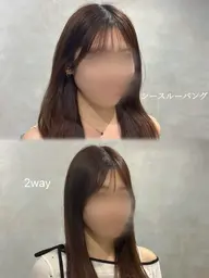 《前髪➕顔周りカット⭐️》似合わせ垢抜けカットで可愛い前髪作りへ🪽🩷韓国風シースルーバング、アイドル前髪など♩