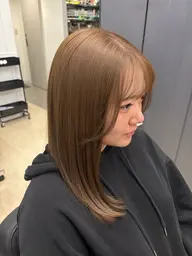️透明感🆙【韓国】ベージュ系カラー🏷🤎(ブリーチなしで透明感出せます🙆🏻‍♀️‼️)トリートメント付き️🫧