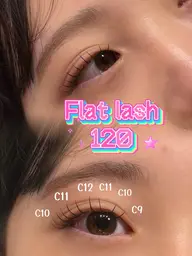 【ナチュラル盛れ✨】フラットラッシュ120本➕&ヘルシー🫧
