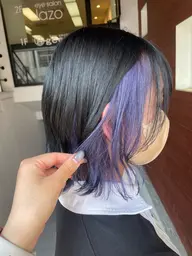🌷【ケアブリーチ使用】インナーカラー＋カット＋ケアトリートメント