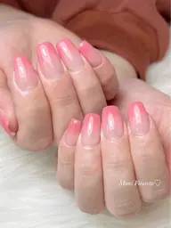 指先が綺麗に見える グラデーションネイル(自爪育成)【オフなし】