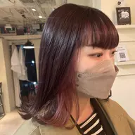 全体color &イヤリングcolor(ブリーチ込み)+3step treatment🧴🎀
