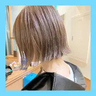 【ブリーチ無し】💙🩵ダメージを抑える🩵💙ダブルカラー&カット&トリートメント(ボブ ショート ウルフ 韓国ヘア)