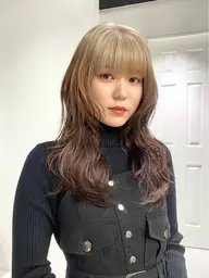 お出かけ前コテ巻き🎵
