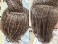 【白髪をぼかして明るくオシャレにしたい方へ♪】カット+カラー+白髪ぼかしハイライト¥20390→¥9900