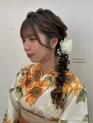 《夏限定🎐‎🤍》浴衣着付け➕ヘアセット🪄︎︎✨