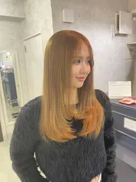 💎ブリーチでも艶髪に💎ケアブリーチ+デザインカット+髪質改善TR